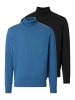 Redmond Rollkragenshirt Basic in Blau / schwarz