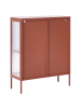 Beliani Vitrine SARRE in Braun - (W) 90 x (H) 111 x (L) 35 cm