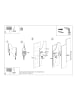 Nice Lamps Wandleuchte VERONICA Chrom Weiß (L)27cm (B)7cm (H)37