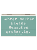 Mr. & Mrs. Panda Holzkiste Spruch Lehrer Großartig mit Spruch in Meeresbrise