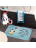 Mr. & Mrs. Panda Badvorleger Pinguin Luftballon mit Spruch in Eisblau