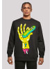 F4NT4STIC Basic Sweatshirt Rick und Morty Pickle Hand in schwarz