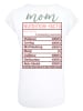 F4NT4STIC T-Shirt Mom Nutrition Facts in weiß