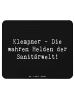 Mr. & Mrs. Panda Mousepad Spruch Klempner Helden mit Spruch in Schwarz