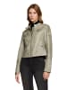 AMBER & JUNE Casual-Jacke mit Stehkragen in khaki