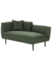 Beliani Chaiselongue CHEVANNES in Grün/Schwarz - (W) 138 x (H) 74 x (L) 77 cm