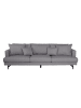 ebuy24 Sofa Sofia Grau 255 x 86 cm