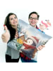 Mr. & Mrs. Panda Kissen 40x40 Pinguin Winter Pommes Design ohne ... in Weiß