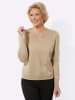 WITT WEIDEN Langarm-Pullover in sand-goldfarben-meliert