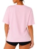 Reichstadt Reichstadt Regular Fit T-Shirt Damen Shoulder Drop 25RSW071 Pink 3XL