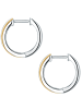 Lulu & Jane Diamant-Creolen Sterling Silber Diamant in silber/gelbgold
