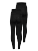 ONLY 2er-Pack Leggings in Black