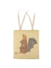 Mr. & Mrs. Panda Shopper Fledermaus Sitzen ohne Spruch in Gelb Pastell
