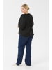 KAFFE curve Langarm-Bluse KCellinor in Black Deep CC