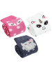 TupTam Mädchen Knielange Socken Gemustert 3er Pack in rosa/weiß