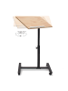 relaxdays Laptoptisch in Hellbraun - (B)60 x (H)95 x (T)40,5 cm