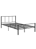 en.casa Metallbett Laos in Schwarz (B)120cm