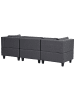 Beliani 4-tlg Ecksofa UNSTAD in Grau