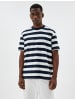 KOTON T-shirt in Marineblau Gestreift