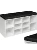 tectake Schuhregal mit Sitzpolster 103,5x48x30cm