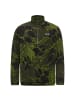 Fleecepullover Paw Era 100 Print Half-Zip in Dunkelgrün