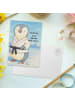 Mr. & Mrs. Panda Postkarte Pinguin Karate Design mit Spruch in Weiß