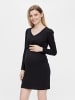 mama licious Umstands Mini Kleid Stretch Shirt Dress MLELLEN in Schwarz