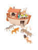 Holztiger Arche Noah aus Holz (ohne Tiere) - ab 3 Jahren