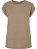 Urban Classics Urban Classics Damen Ladies Extended Shoulder Tee in softtaupe
