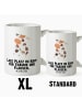 Mr. & Mrs. Panda XL Tasse Kuh mit Spruch in Weiß