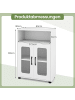 COSTWAY Badezimmerschrank 60 x 30 x 83 cm in Weiß