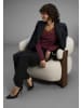 Laura Scott Longsleeve in schwarz + bordeaux