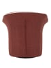 Mauro Ferretti Drehsessel in bordeauxrotem Stoff, 83,5 x 66 x 80 cm