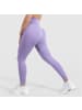 SMILODOX Kompression Leggings Amaze Ripp in Lila Melange