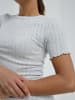 Seamless Basic T-Shirt Jacquard in Lt grey melange