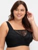 sheego BH ohne Bügel in schwarz