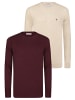 Felix Hardy Pullover in Beige-Bordeaux