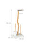 relaxdays WC Garnitur in Weiß/ Natur - (B)30 x (H)80 x (T)20 cm