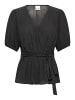 ICHI Kurzarm-Bluse IHTAMIA Regular fit in Black