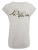 F4NT4STIC Damen T-Shirt PLUS SIZE Mountain Berge in grau meliert
