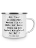 Mr. & Mrs. Panda Emaille Tasse Spruch Musiklehrer Liebe mit Spruch in Weiß