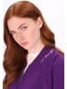 DreiMaster Damen Sweatjacke in Dunkellila