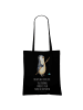 Mr. & Mrs. Panda Uni Tasche Pinguin Angler mit Spruch in Schwarz