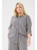 KAFFE curve Langarm - Hemd KCnana Loose fit in Midnight/White Stripe