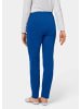 GOLDNER Kurzgröße:  Moderne Hose LOUISA mit Biesen in königsblau