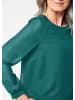 GOLDNER Kurzgröße:  Schlupfbluse Schlupfbluse in dunkelgrün