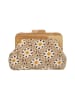 myMo Women Clutch in Beige White