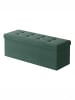 SONGMICS Sitzbank Minota in Grün - (B)110 x (H)38 x (T)38 cm