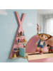 relaxdays Toniebox Regal "Zelt" in Rosa - (B)49 x (H)69 x (T)9 cm