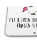 Mr. & Mrs. Panda Bierdeckel Einhorn Woodstock mit Spruch in Weiß